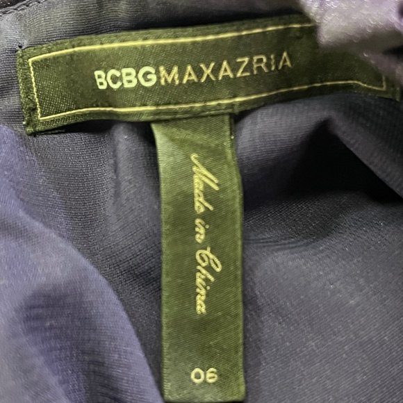Royal Purple Roched Sheath Dress by BCBG MaxAzria Size 6 - Picture 3 of 6